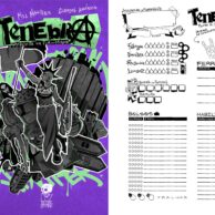 Ficha de Personagem Editável para Celular - Tenebra